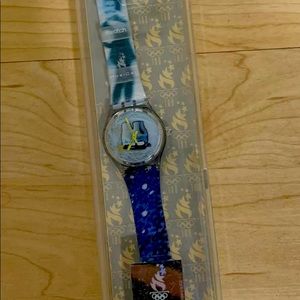 Olympics premium, Ice Skating, Mint! In box sealed, Winter Olympics Swatch Watch